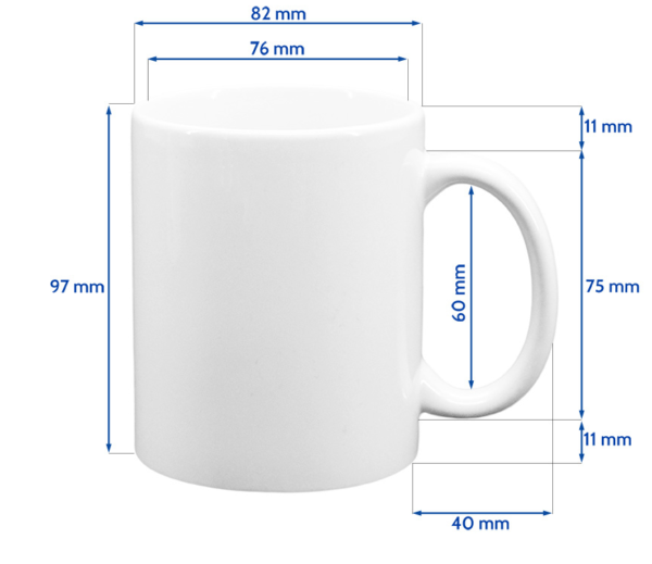 Taza Blanca Premium AAA - Imagen 2